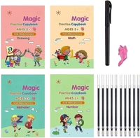 Kids Writing Practice Magic Copybook - 4 Books